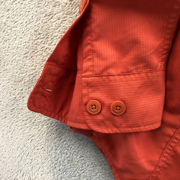 Duluth Men's Shirt Medium Long Sleeve Outdoors Orange Long Sleeve Top - Picture 13 of 16